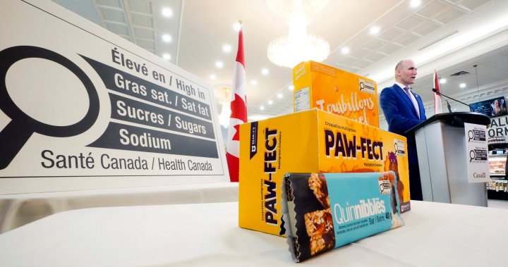 Nutrition labelling will soon be required on front of some packaged food in Canada