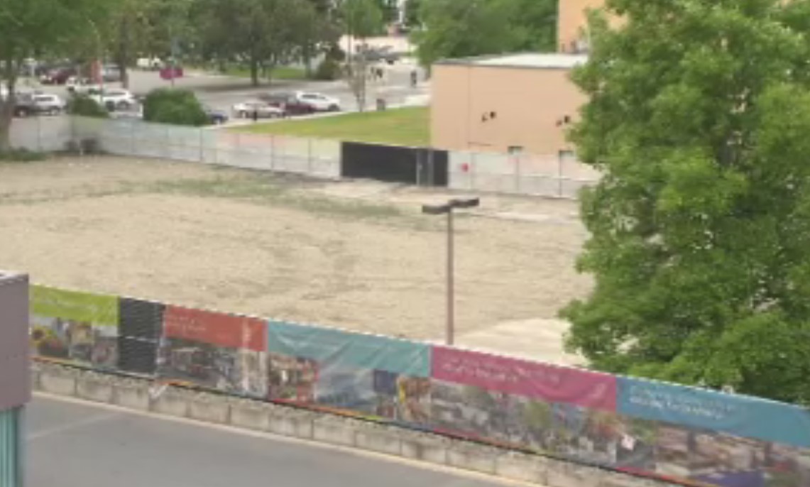 The old RCMP site has been cleared entirely.