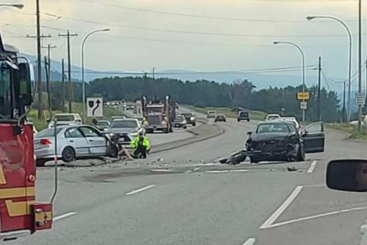 A Tuesday night crash at Highway 97 and Old Vernon Road reinforced the community’s desire for change.