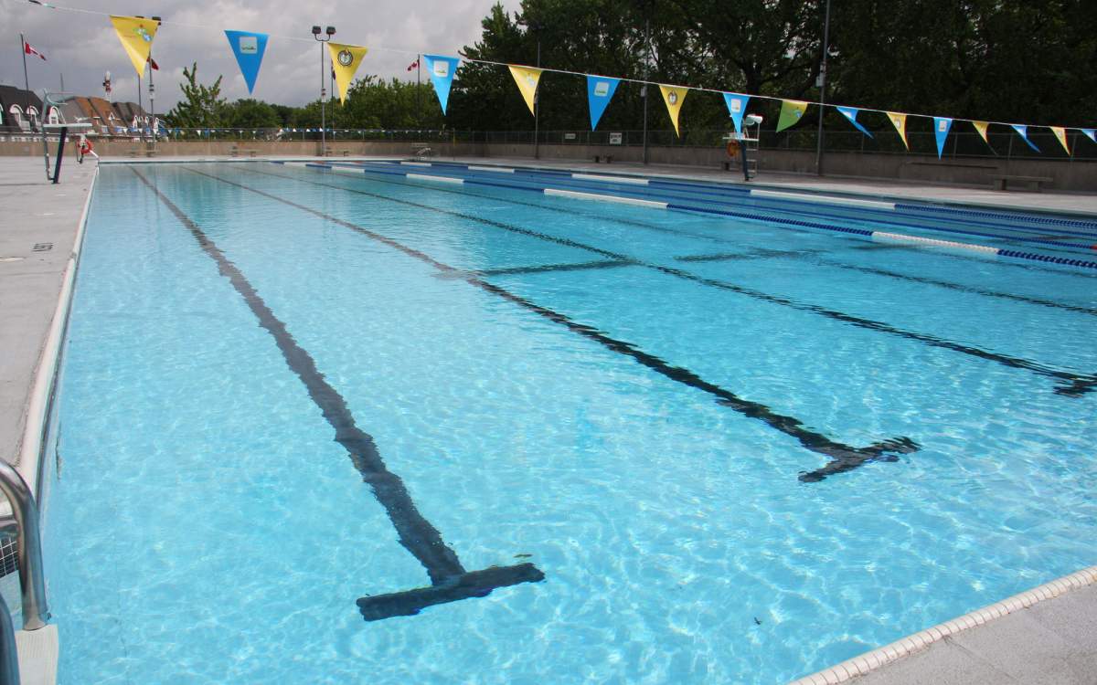 Lap pool at Donald D. Summerville Olympic Pools.