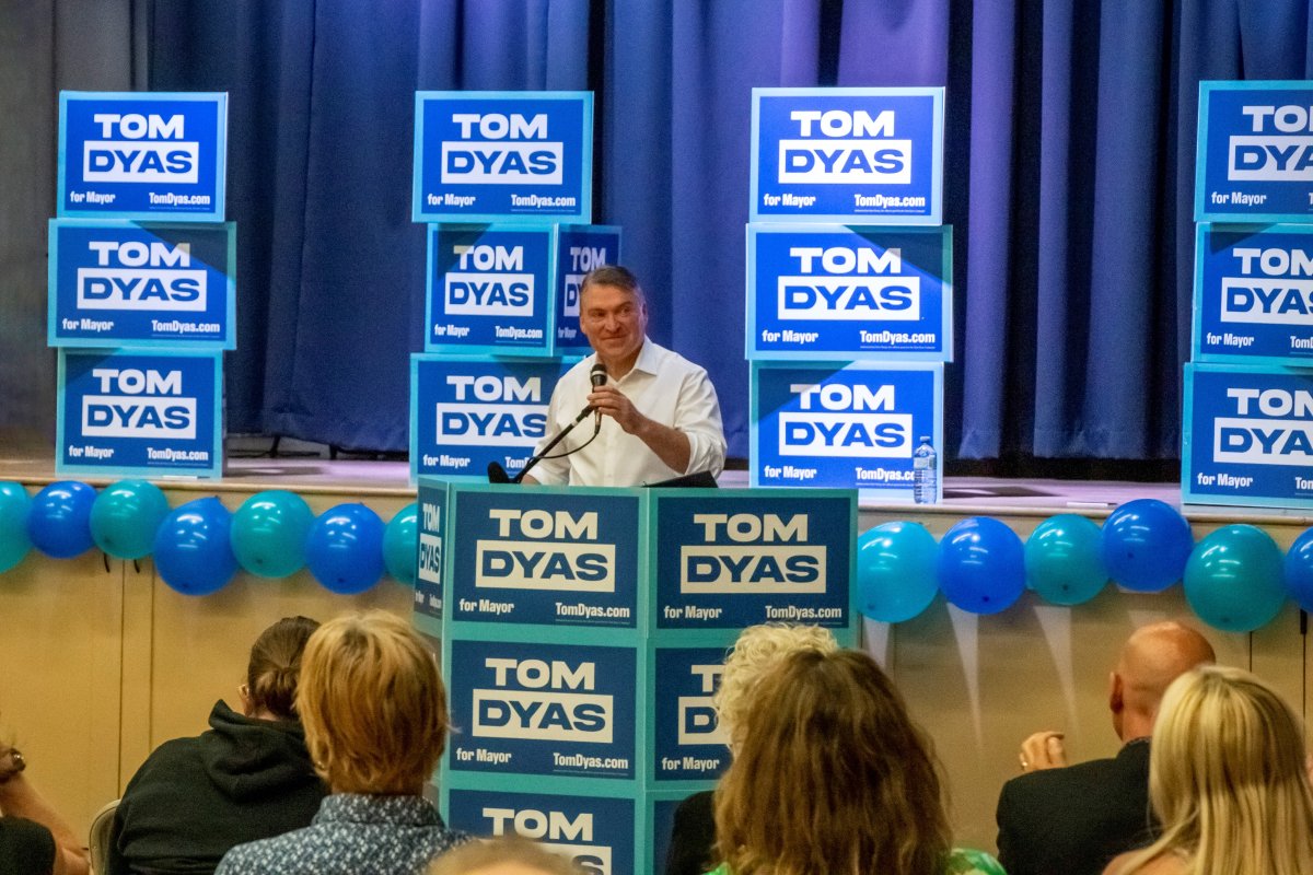 Tom Dyas announced that he will be running for mayor in the upcoming election.