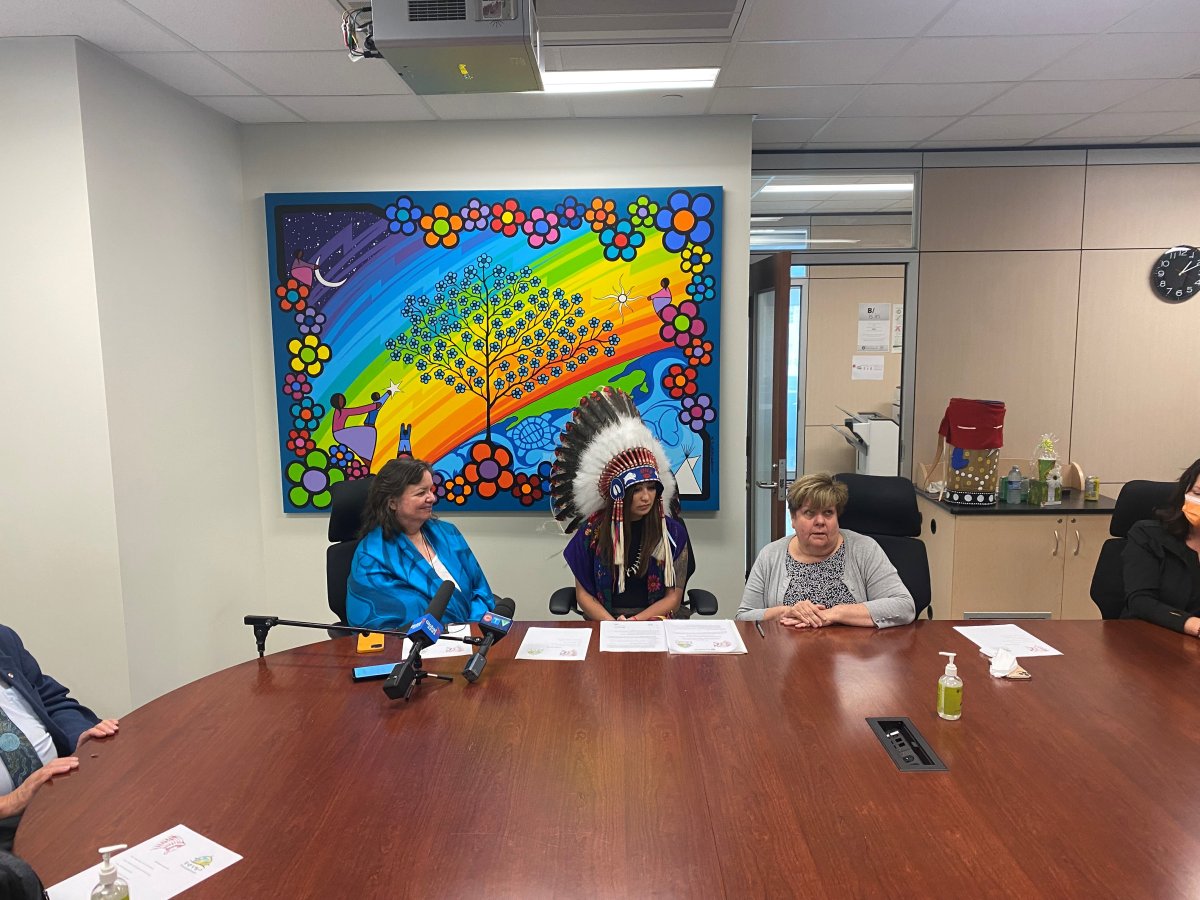 Pewaseskwan, FSIN, and SFNWC leaders come together to sign MOU
