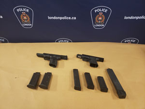 On Thursday, London, Ont., police made an arrest in connection with a weapon investigation dating back to June 12. Various items were seized including two loaded semi-automatic handguns, five additional over-capacity magazines, and over 100 rounds of different ammunition. 
