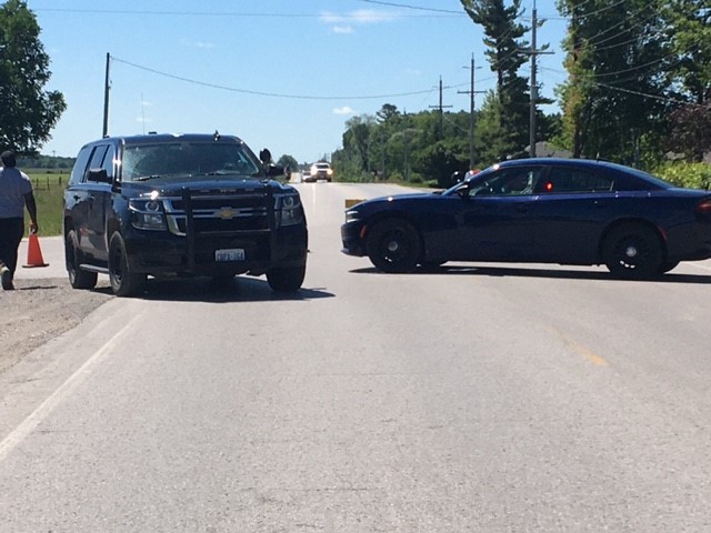 Police are investigating after a single-vehicle collision in Clearview Township. 
