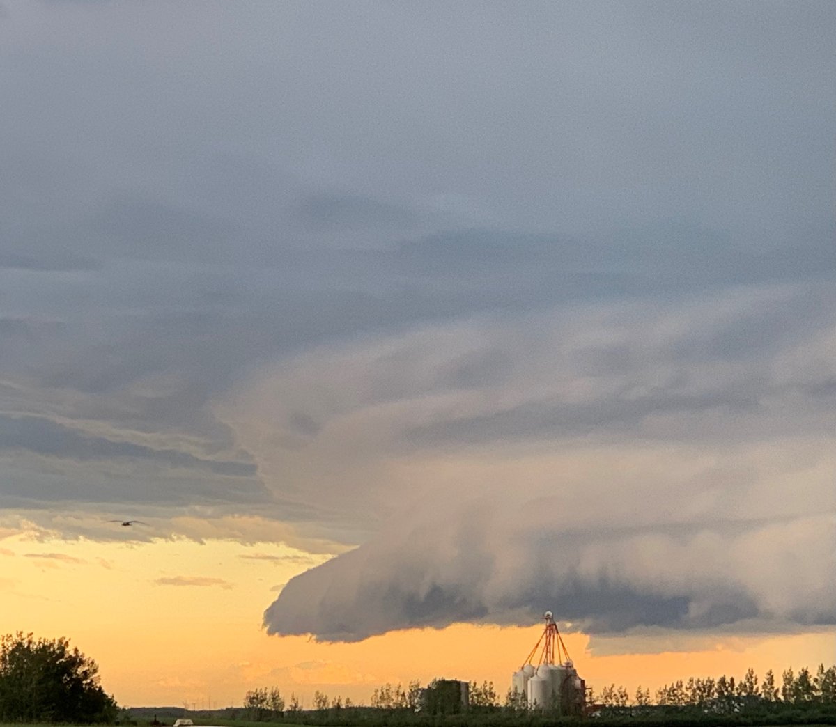 This photo of a storm cloud was submitted on June 24, 2022 as severe storms affected parts of Saskatchewan.