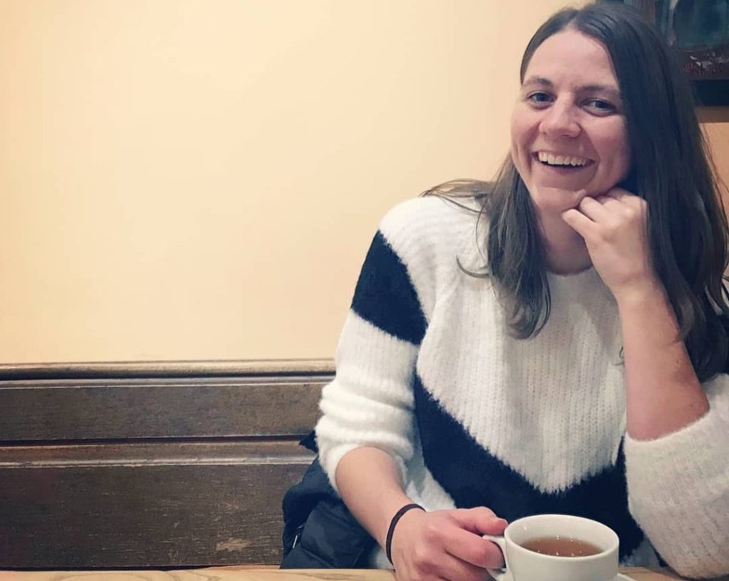 Jessica Craig is pictured in a cafe, in an undated photo.