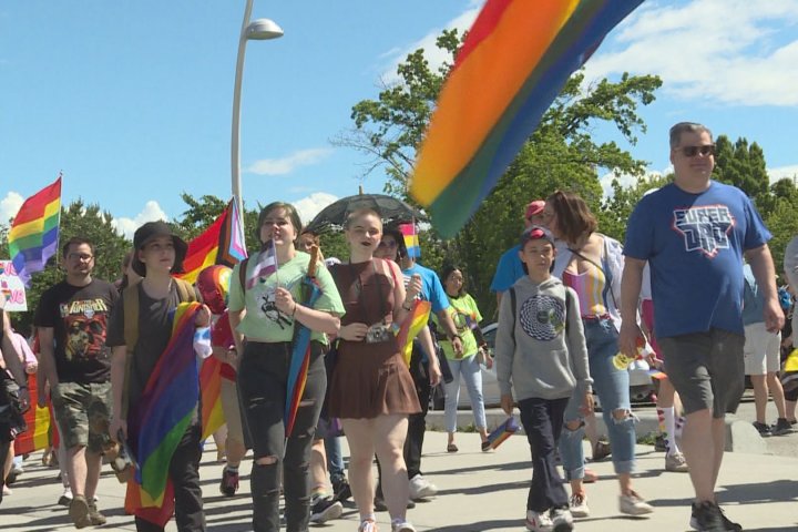 Thousands of people march in Kelowna Pride Parade