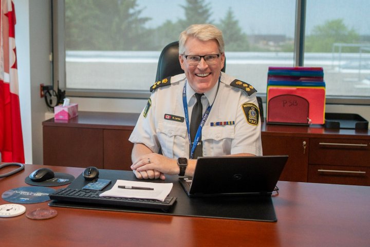 Retiring Waterloo police chief Bryan Larkin issues farewell message to community