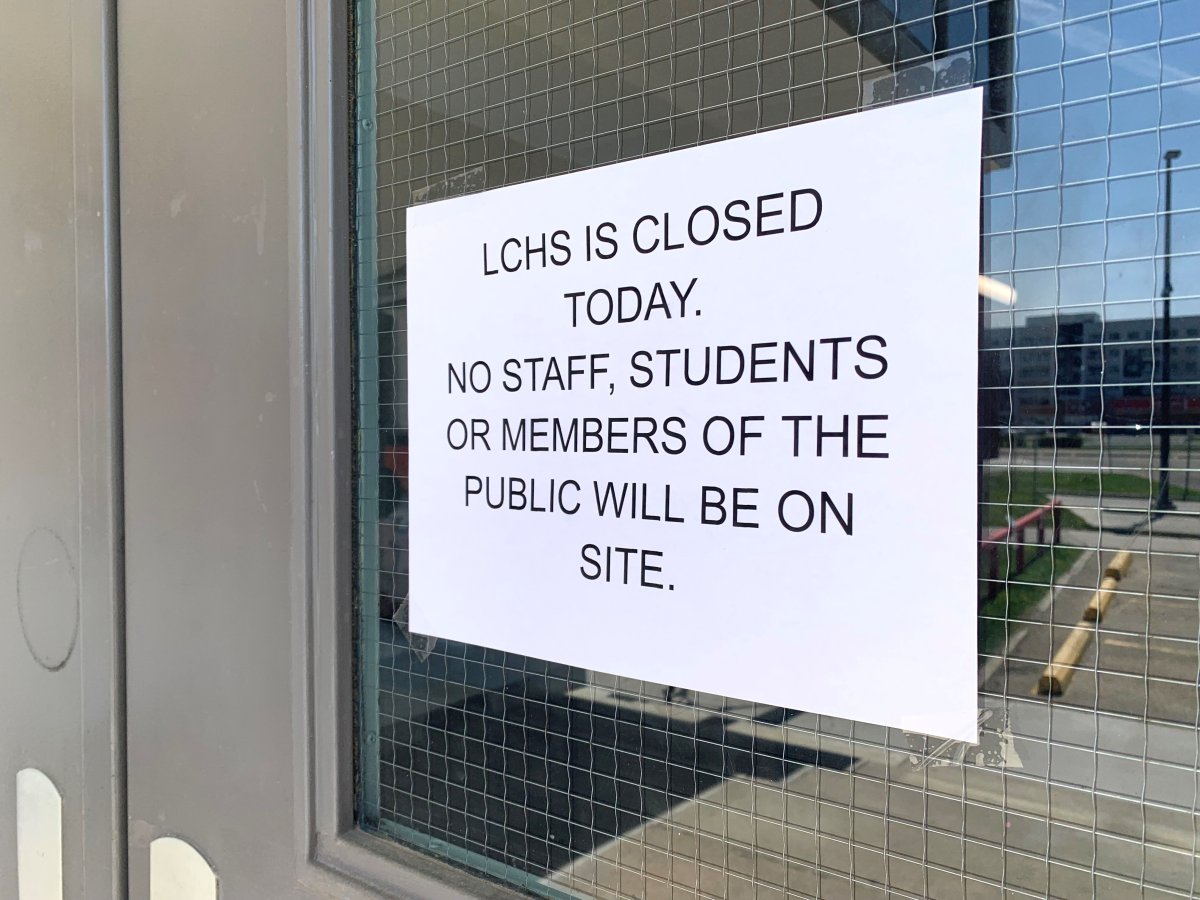 A threat of gun violence forced the closure of two high schools in Leduc, Alta. on June 3, 2022.