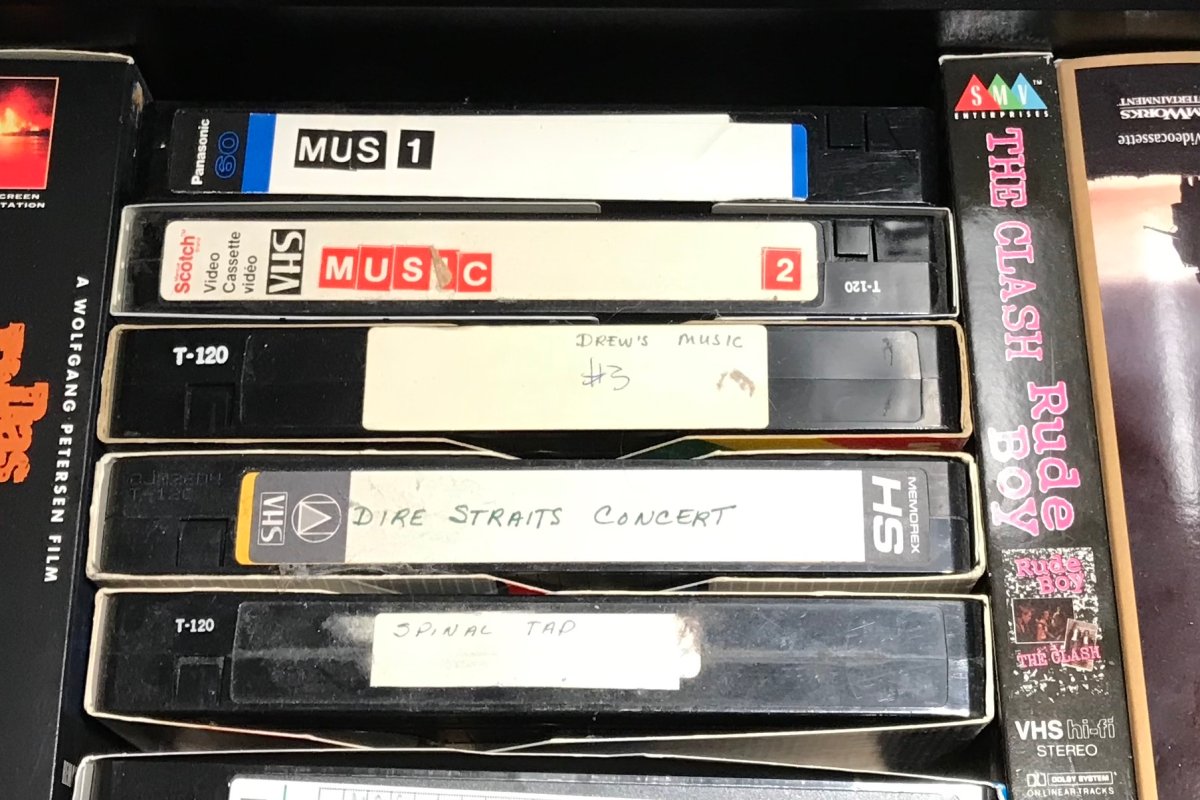 Music videos on VHS