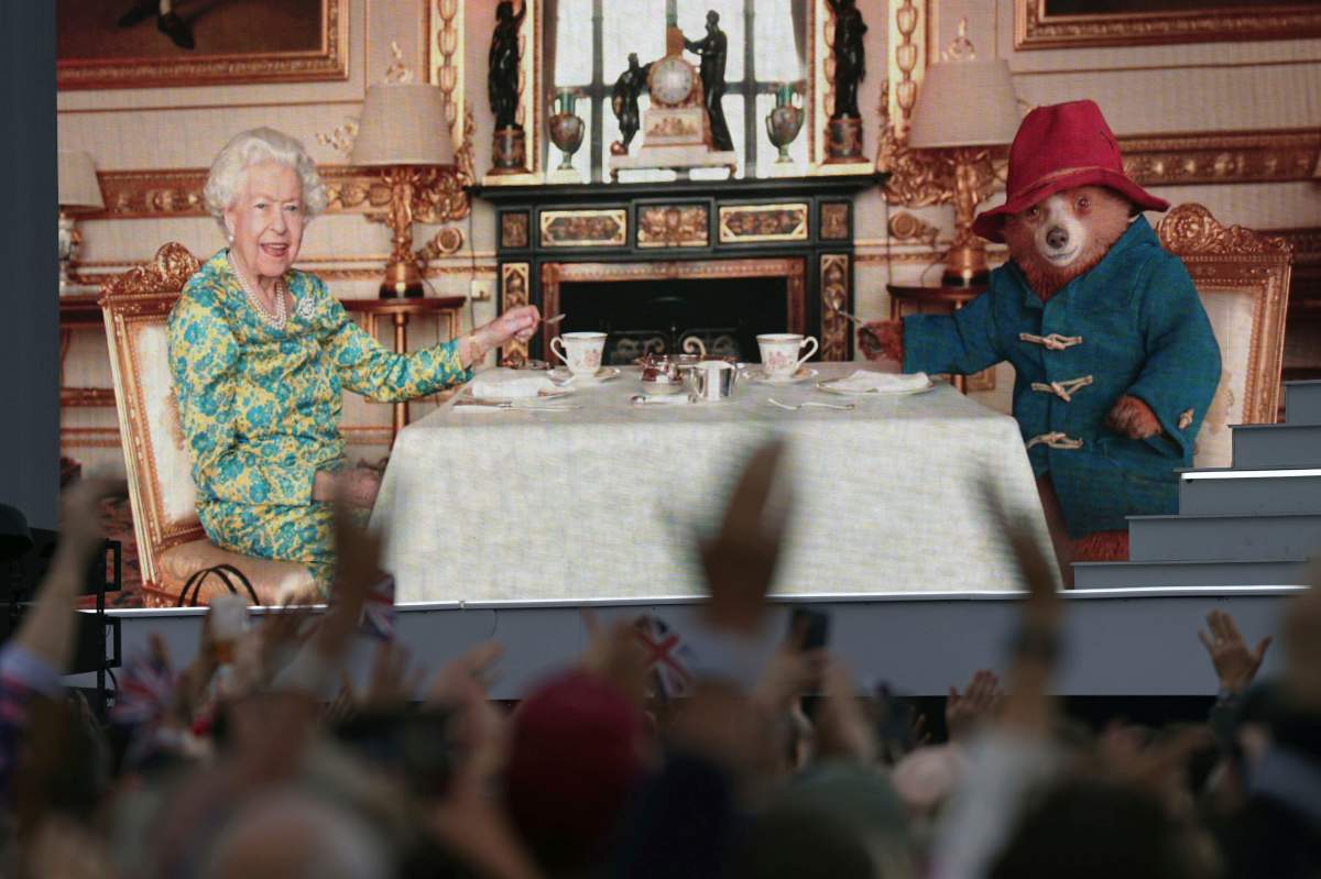 The Queen's Platinum Jubilee concert got underway at Buckingham Palace.