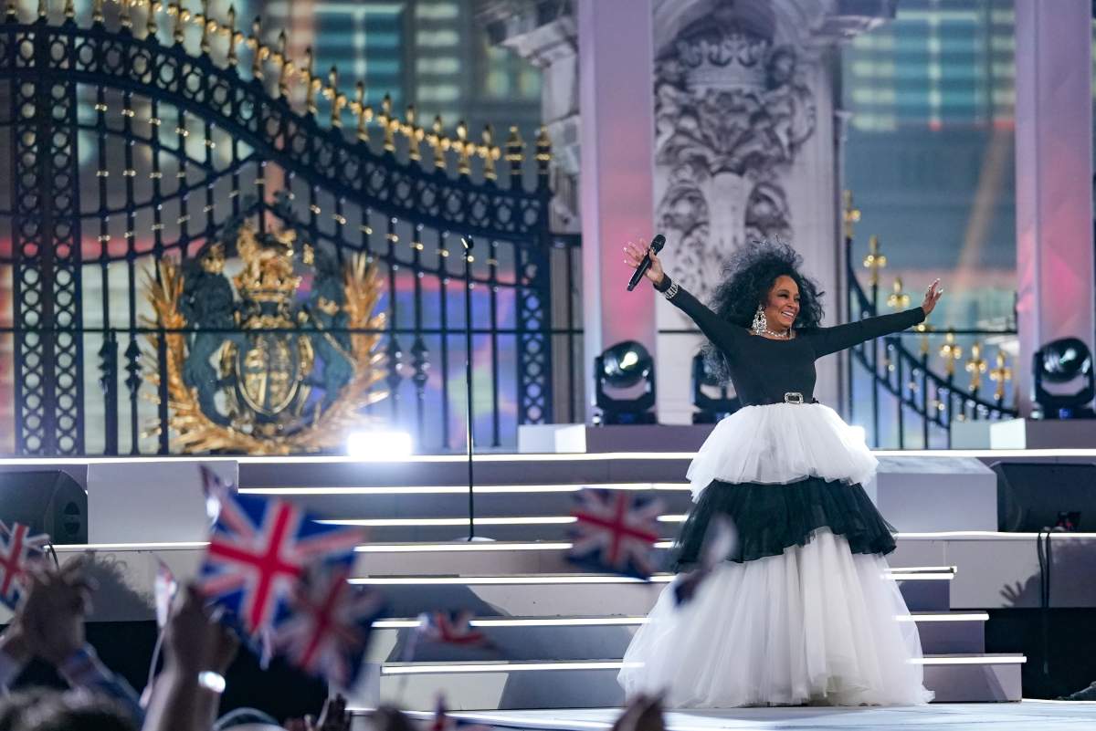 The Queen's Platinum Jubilee concert got underway at Buckingham Palace.