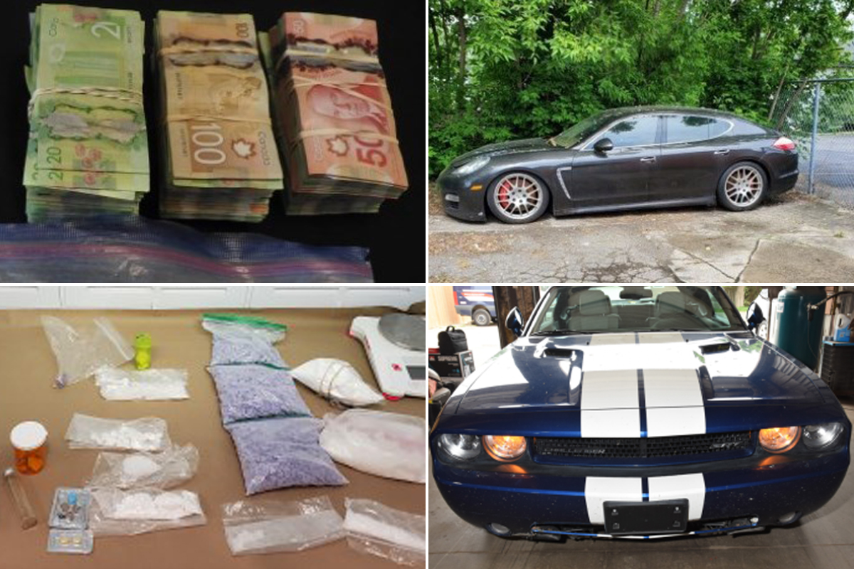 Waterloo Regional Police seized stolen cars, drugs and money as part of Project Bronco.