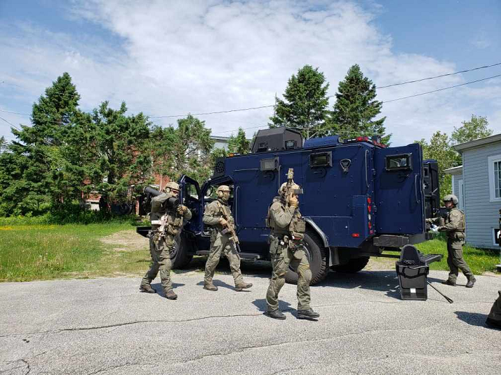 Quebec RCMP searching properties allegedly connected to neo-Nazi terrorist group. Thursday, June 16, 2022.