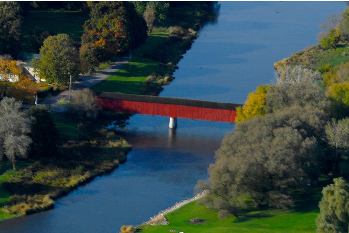The West Montrose Covered Bridge.