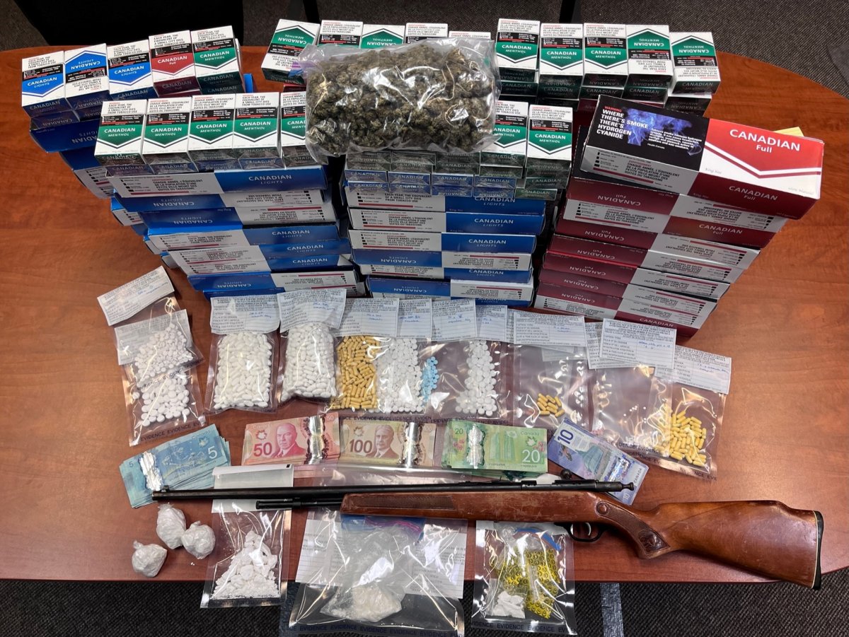 Contraband seized by RCMP in Dauphin.