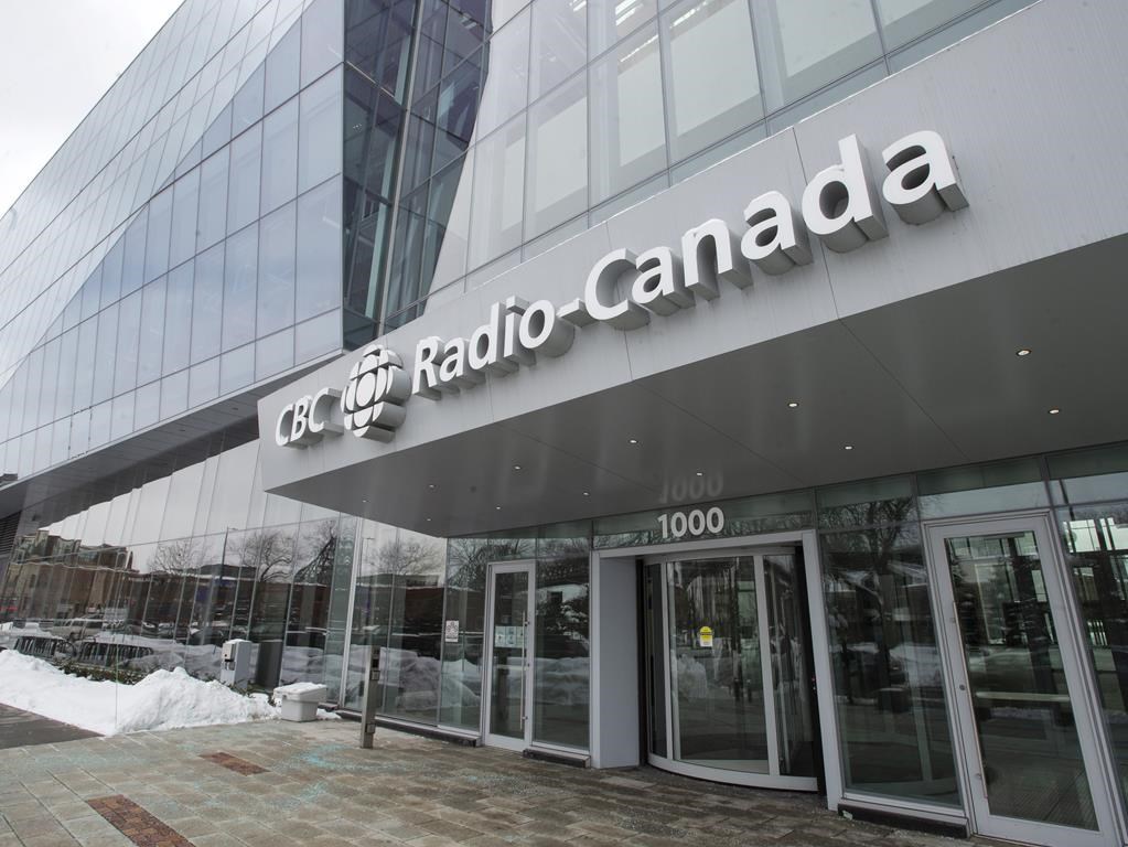 The CBC-Radio Canada building is seen Thursday, Jan. 28, 2021, in Montreal. THE CANADIAN PRESS/Ryan Remiorz.