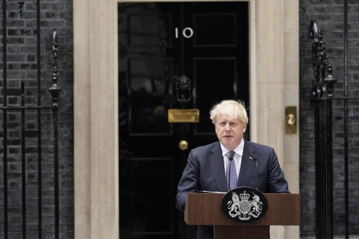 Boris Johnson’s ousting will have no impact on Canada-U.K. ties, trade talks