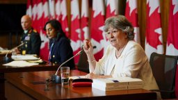 Former Supreme Court Justice Louise Arbour, and Minister of National Defence, Anita Anand