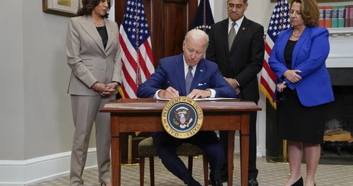 Biden signals order on abortion access, urges women to vote in November