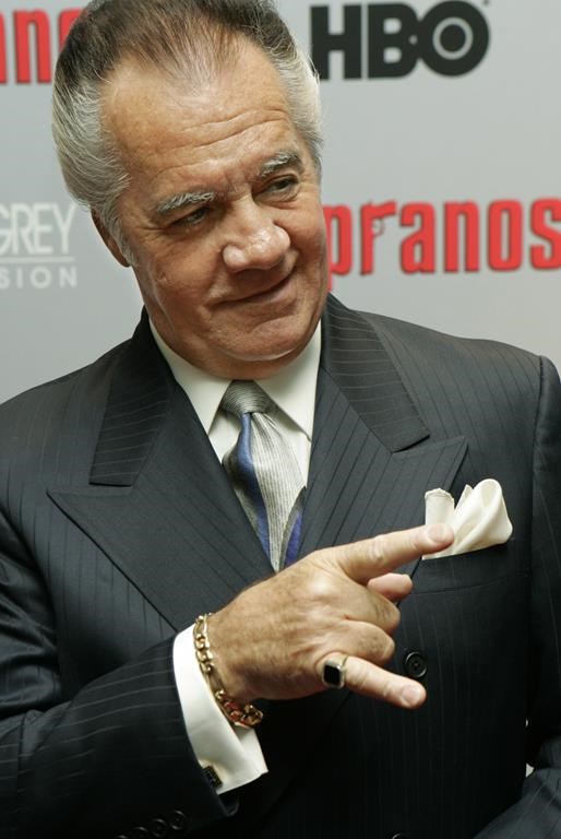 Tony Sirico, who plays the role of Paulie "Walnuts" Gualtieri in the hit HBO television series "The Sopranos", poses for photographers as he arrives to the world premiere of the sixth season in New York, Tuesday, March 7, 2006.