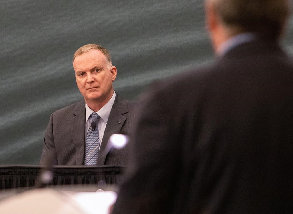 Chief Supt. Darren Campbell is questioned by lawyer Robert Pineo at the Mass Casualty Commission inquiry on Tuesday, July 26, 2022.