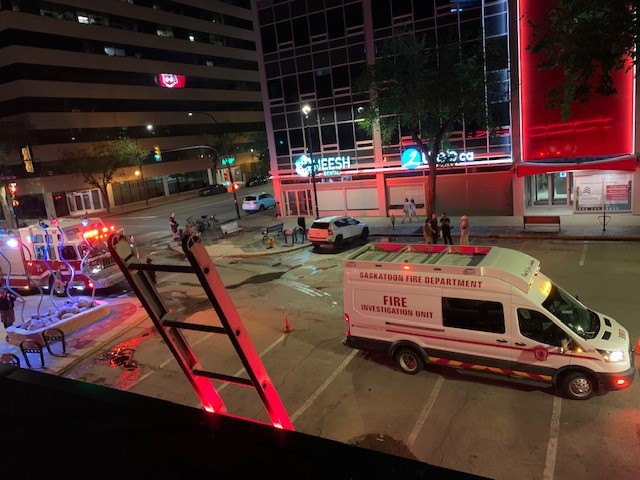 Fire on the roof - 400 Block of 21st Street East .