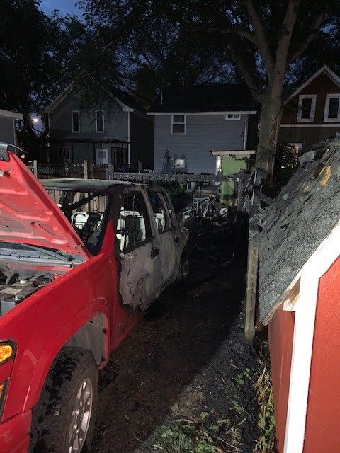 800 Block of Avenue H South shed on fire at 2:26 a.m.