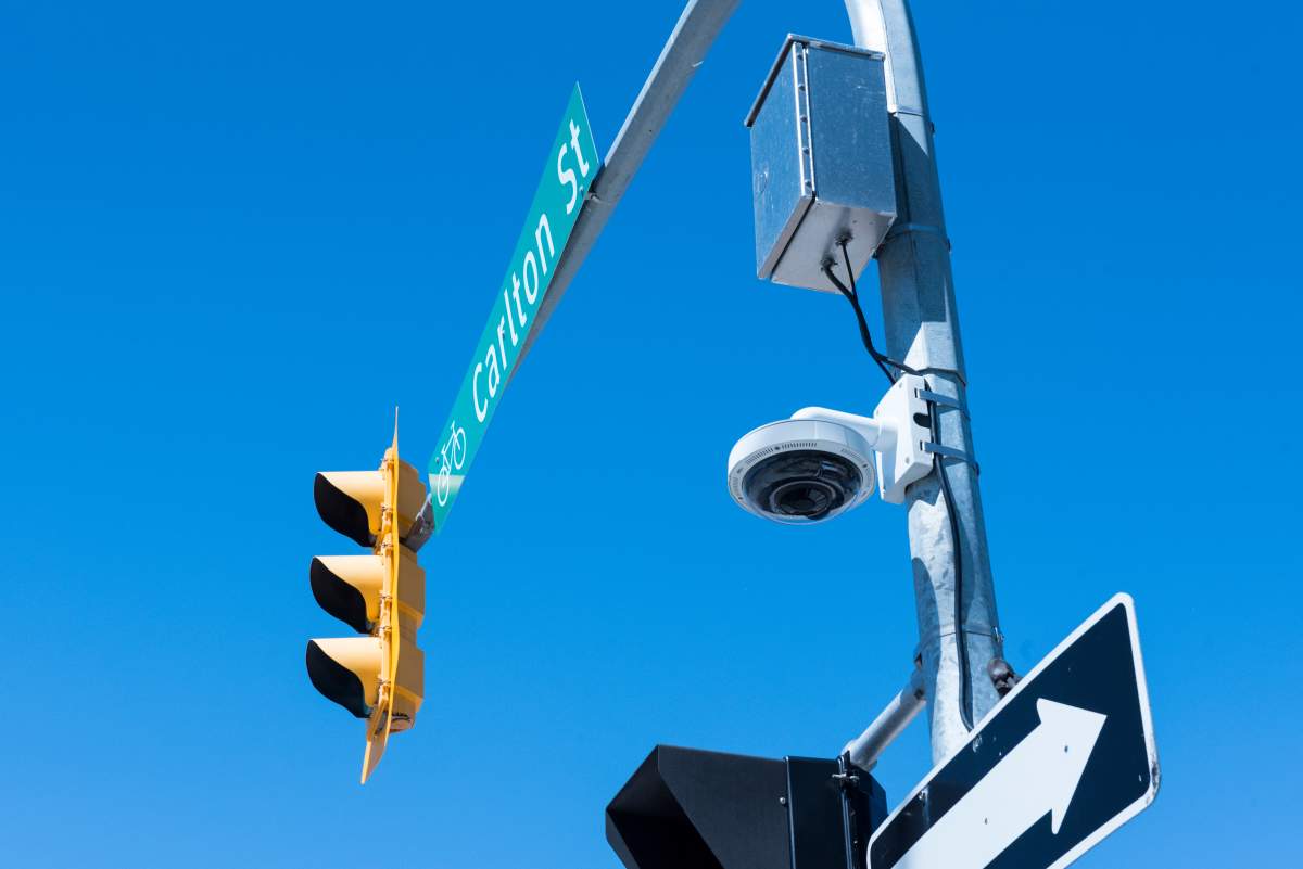A CCTV camera in Winnipeg.