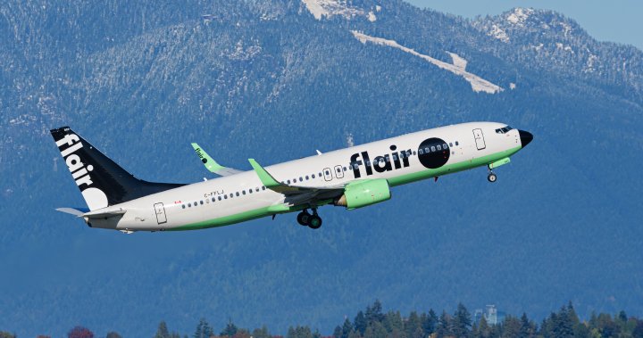 Flair Airlines flight from Vancouver leaves runway at Waterloo International Airport