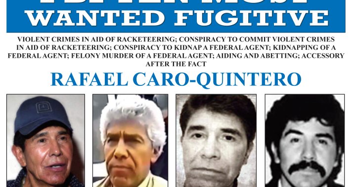 Infamous drug lord Rafael Caro Quintero captured by Mexican forces: reports