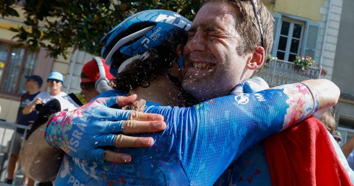 La ville natale d’Hugo Houle au Québec célèbre sa victoire d’étape sur le Tour de France