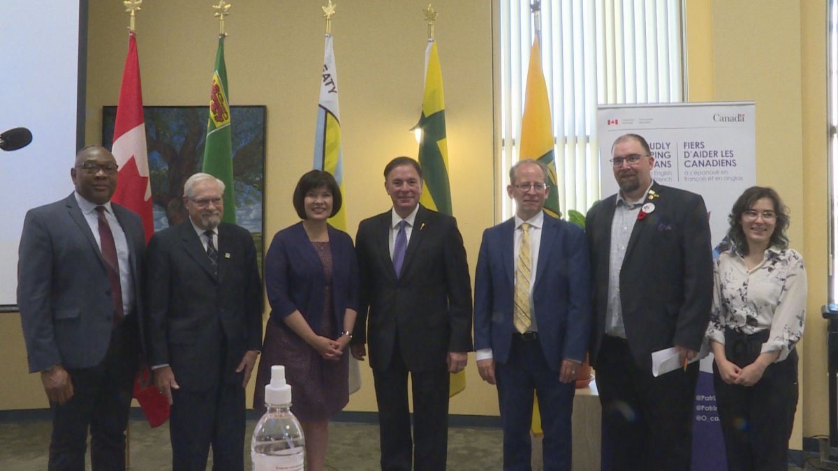 Ginette Petitpas Taylor, minister for official languages and minister responsible for the Atlantic Canada Opportunities Agency, announced $7.1 million in funding for the Fransaskois community. The minister was joined by Gordon Wyant, minister of advanced education for Saskatchewan.
