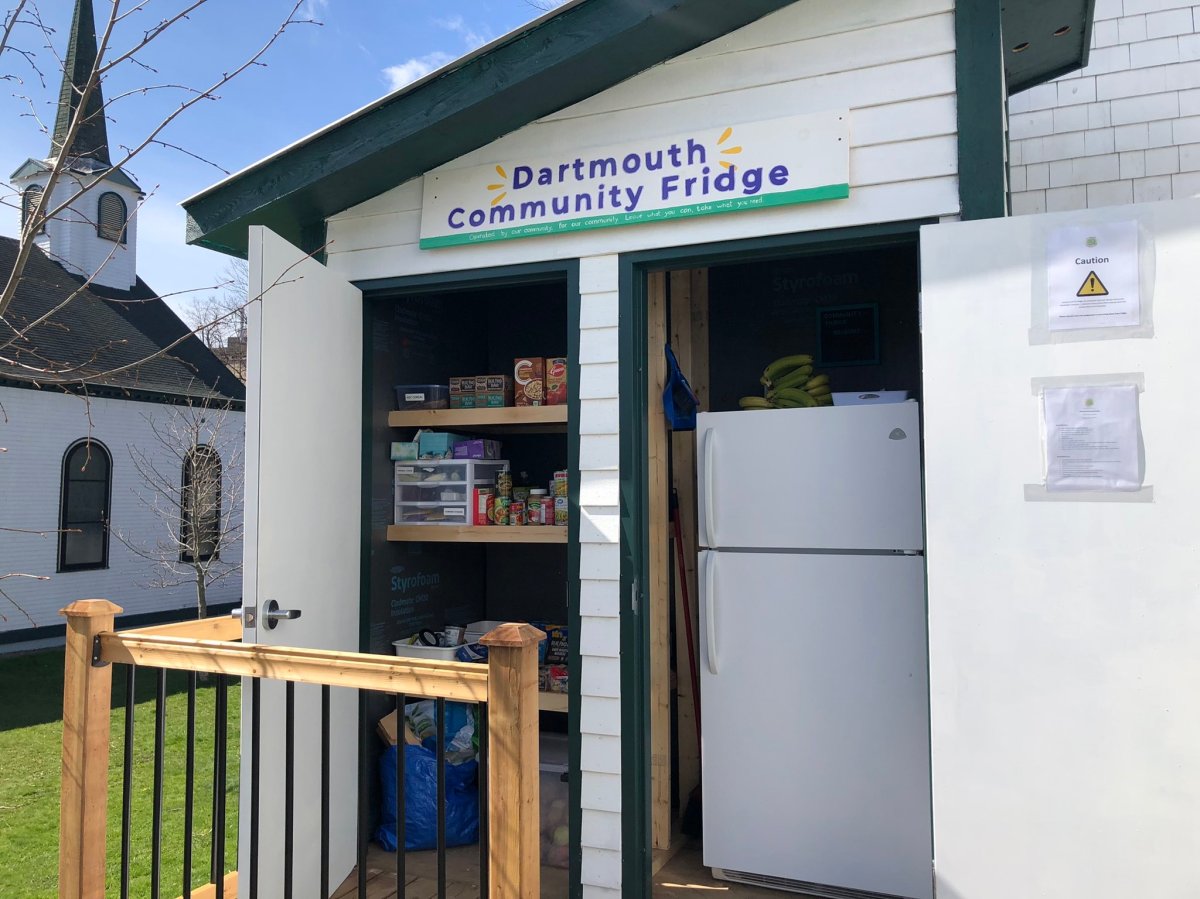 The Dartmouth Community Fridge is located at 61 Dundas Street in downtown Dartmouth.