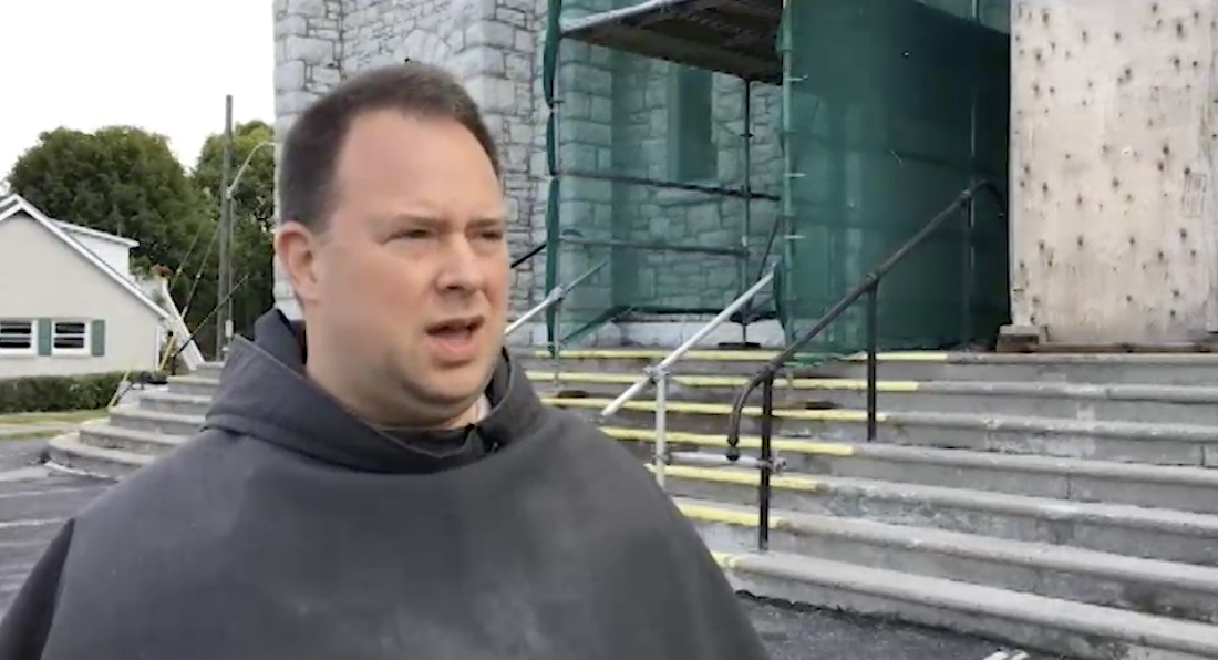 Former priest Fr. Jean-Pierre Pilon — seen here in September 2018 during a Global News interview — has been charged following a historical sexual assault investigation.