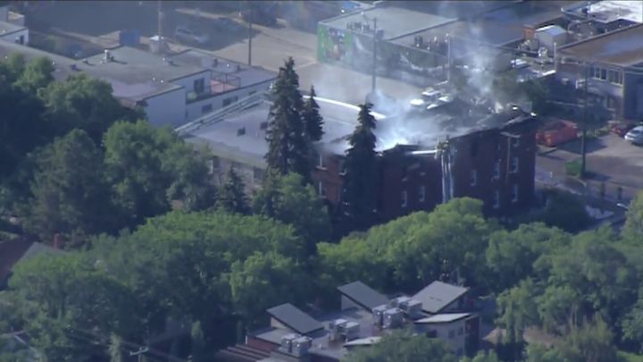 Firefighters were called to a blaze at a three-storey residential building in the area of 83 Avenue and 108 Street in Edmonton on Saturday morning.