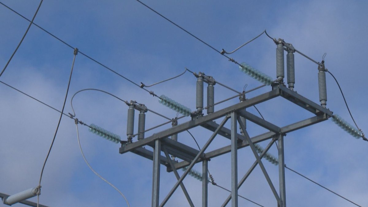 Power lines at a FortisBC substation in Kelowna, B.C.