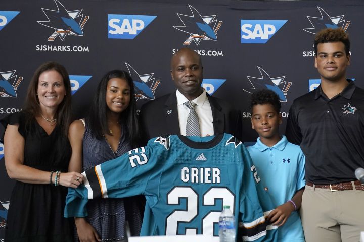 San Jose Sharks name Mike Grier as the NHL's first black general manager
