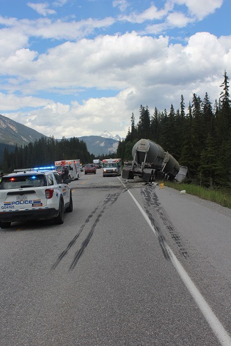 Fatal collision near Field, B.C. Saturday afternoon.