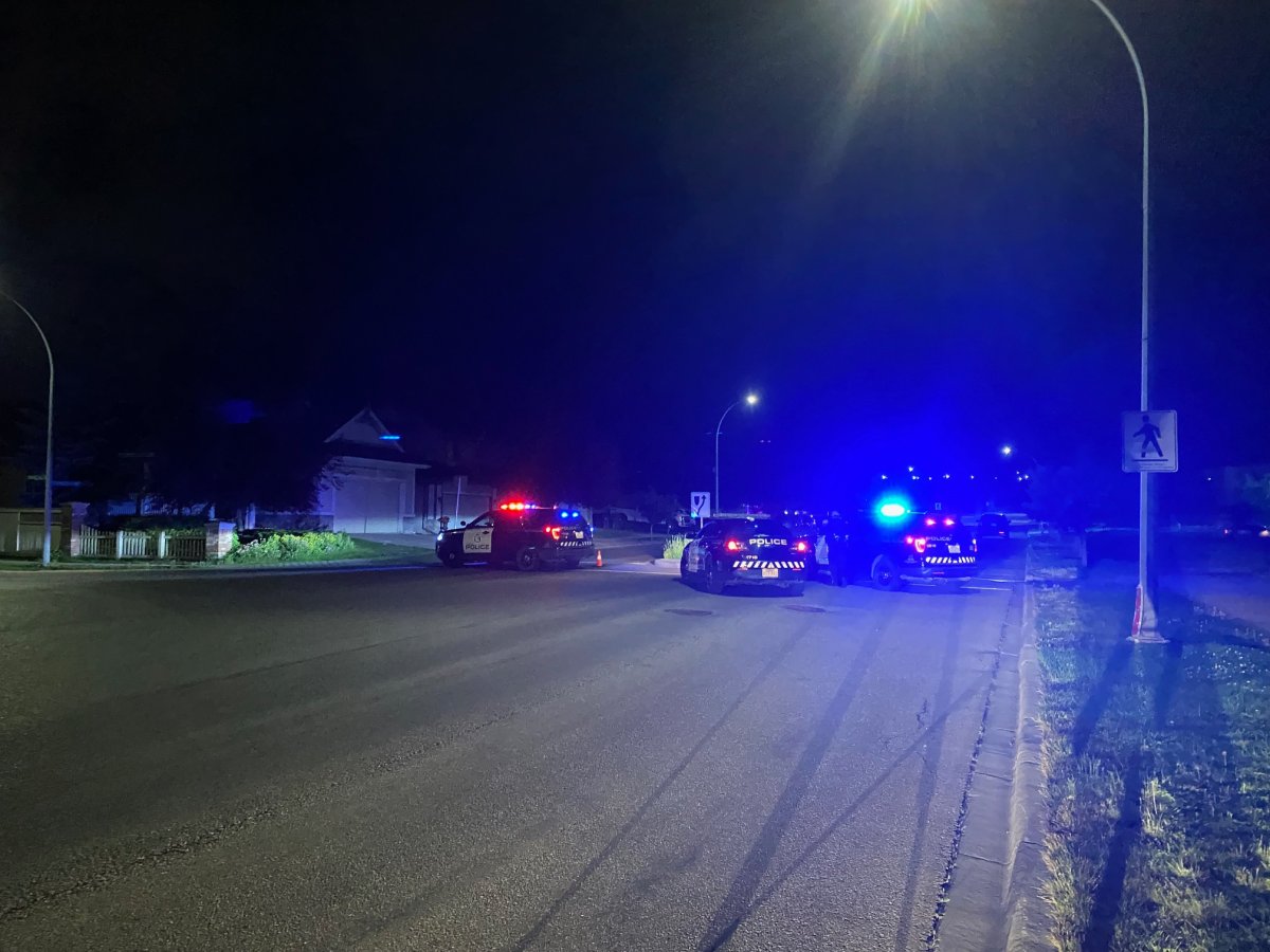 Calgary police investigate an officer-involved shooting in the in the northeast community of Coventry Hills on July 18, 2022.