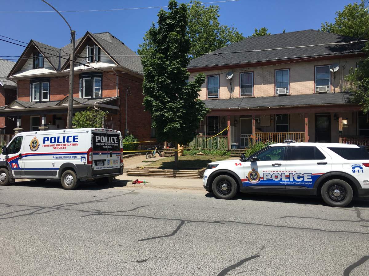 Peterborough police have cordoned off a residence on Dalhouise St.