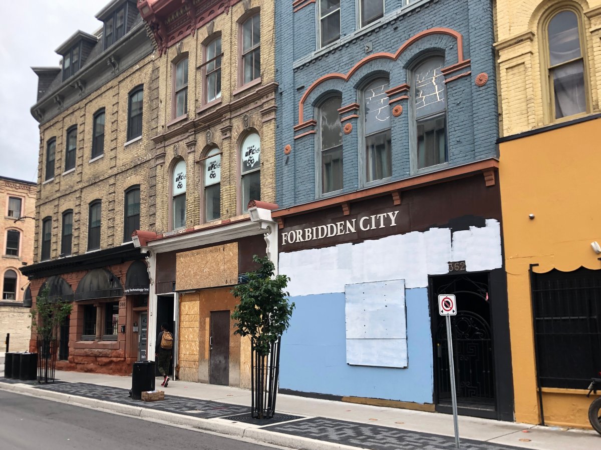 Vacant building on Richmond Street in downtown London, Ont., July 18, 2022.