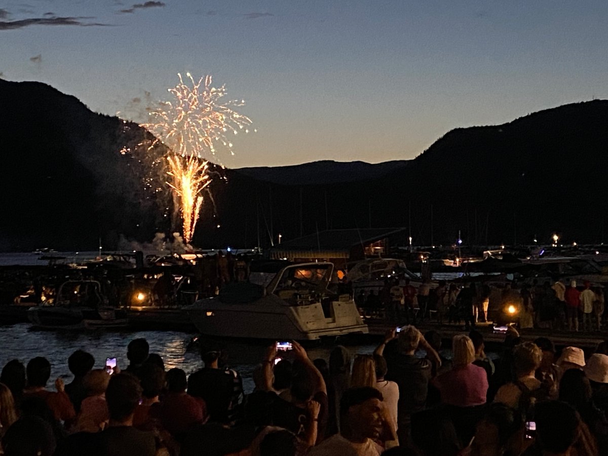 File photo. Kelowna's fireworks show for Canada Day on July 1, 2023, was cancelled due to the Knox Mountain Park wildfire.