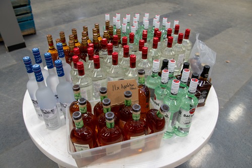 Alcohol seized by EPS