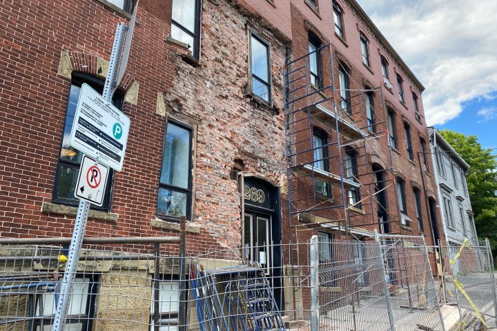 Tenants displaced after bricks fall from facade of historic Saint John building