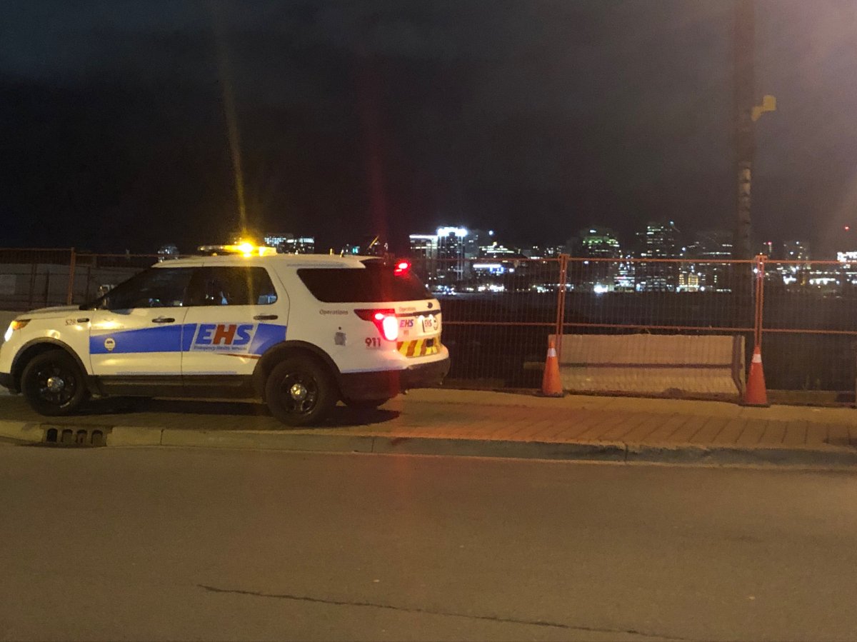 Emergency crews responded to King's Wharf in Dartmouth on Wednesday evening to look for a missing swimmer but have been unable to find the man. .