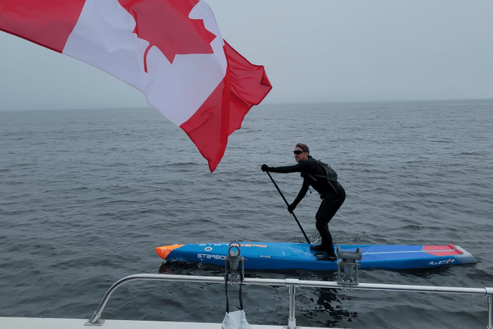 Toronto paddleboarder with disability set to cross fourth of five Great Lakes in July