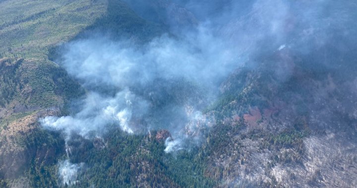 Wildfire near Lytton, B.C. still estimated at 1,500 hectares