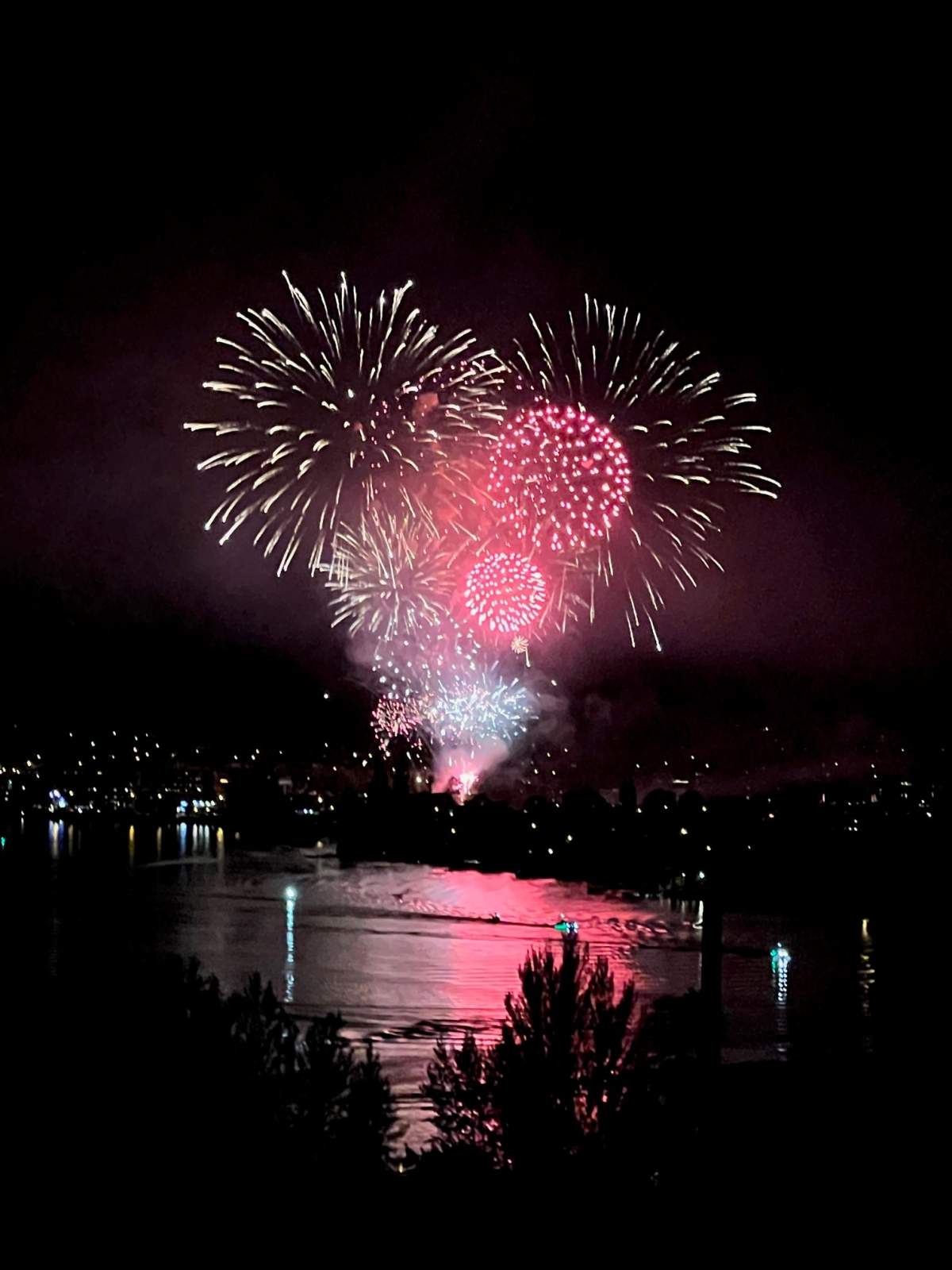 Canada Day fireworks in Osoyoos, B.C.