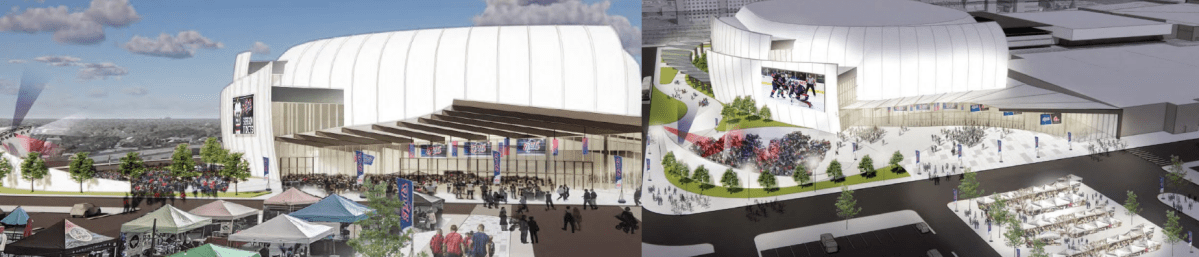 This concept image shows a potential layout for the proposed REAL entertainment district